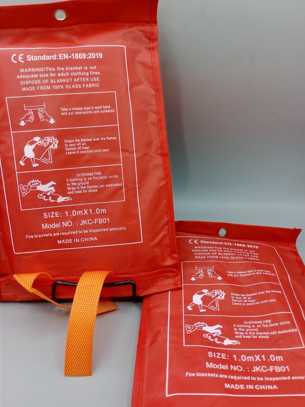 Emergency Fire Blanket For Home & Kitchen, Fire pits, BBQ – 2 Pack 39in X 39in