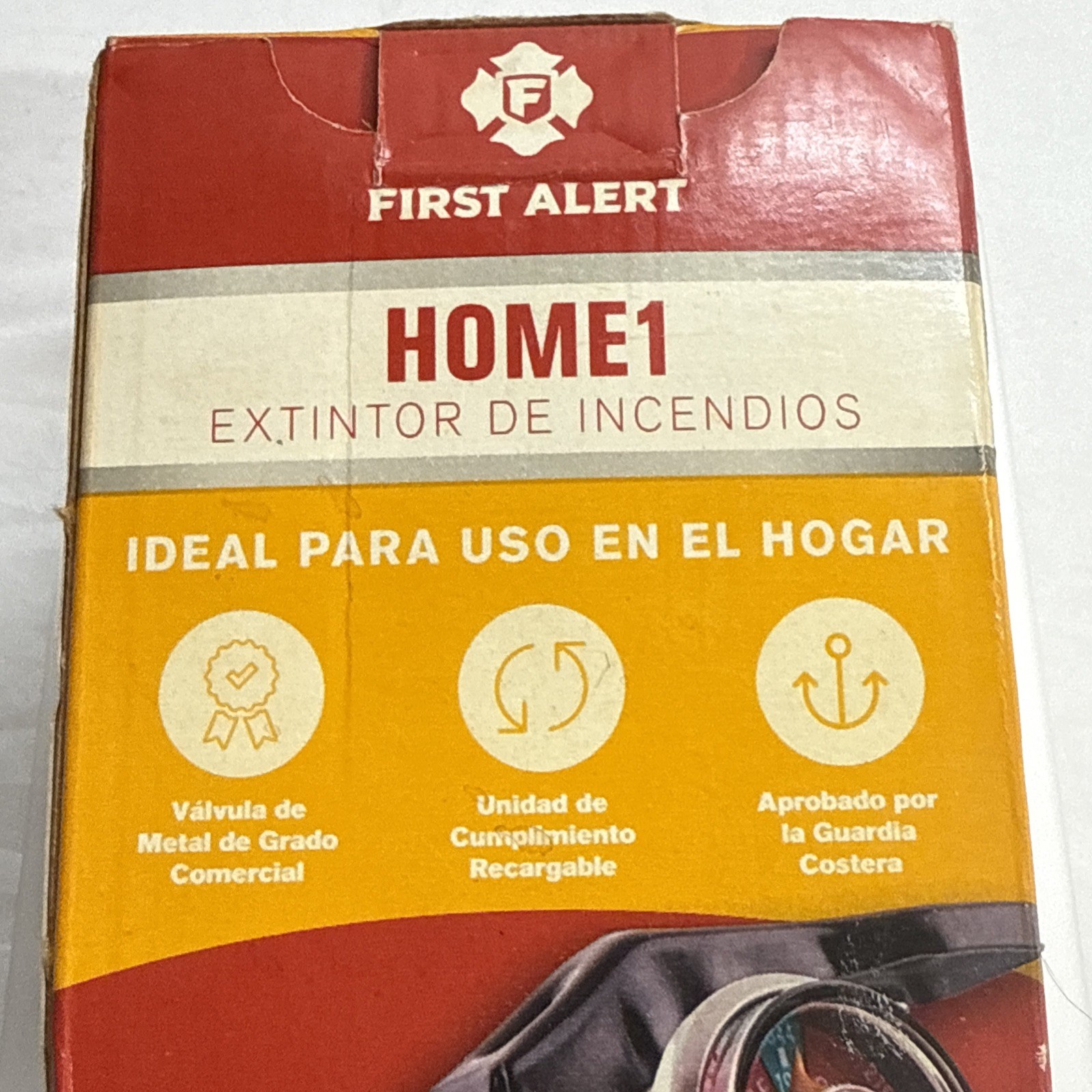 First Alert Home1 1-A:10-B:C Rechargeable Home Fire Extinguisher 2.5lbs NEW