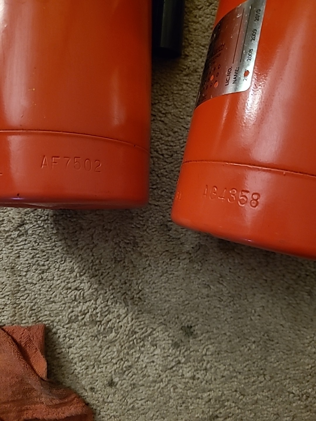 2-Amerex B441, 10lb ABC Dry Chemical Extinguisher, Brass Valve- S/N Are 1 Off🤯