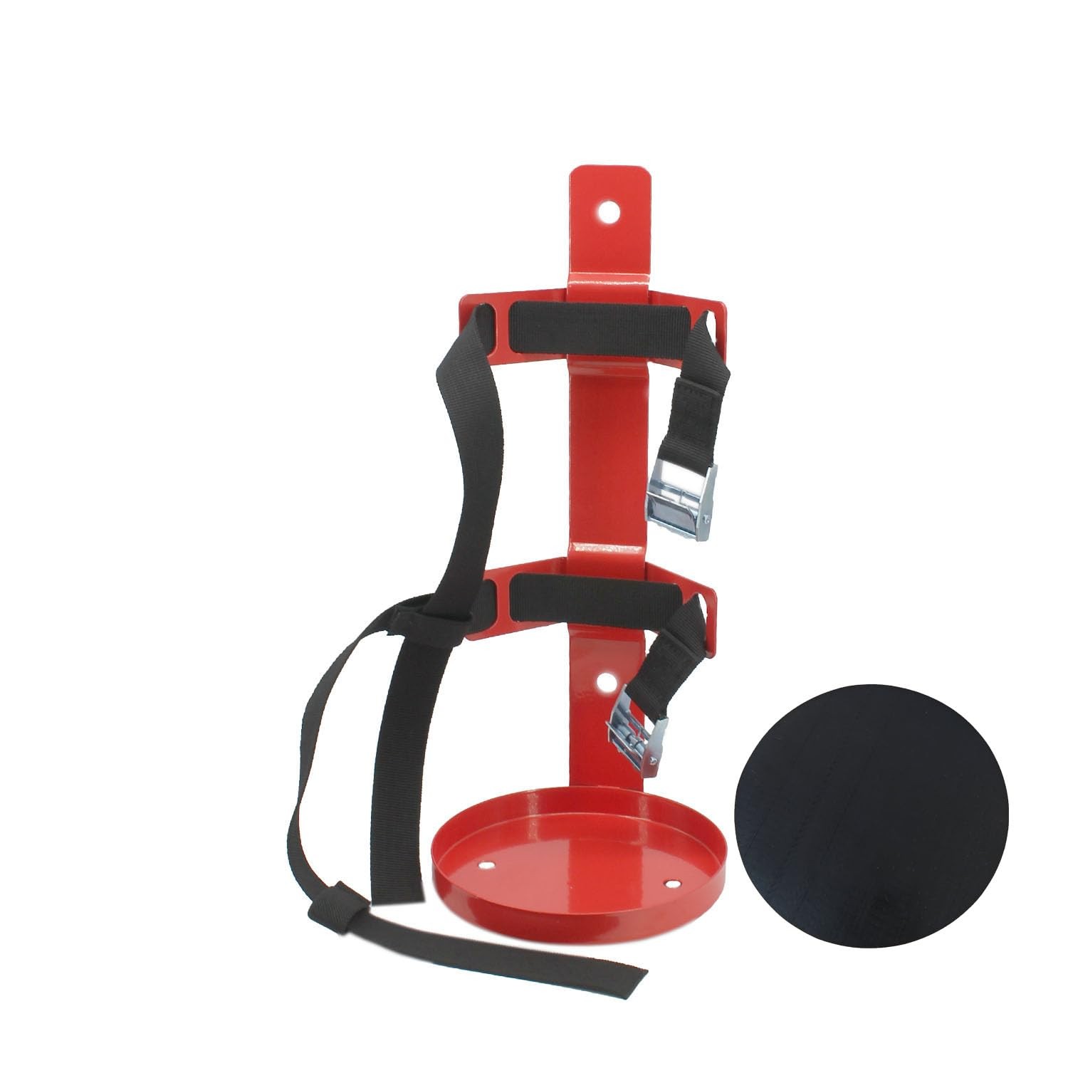 1 PCS Fire Extinguisher Mount Wall Hanging Bracket Holder 5LB Red Mini