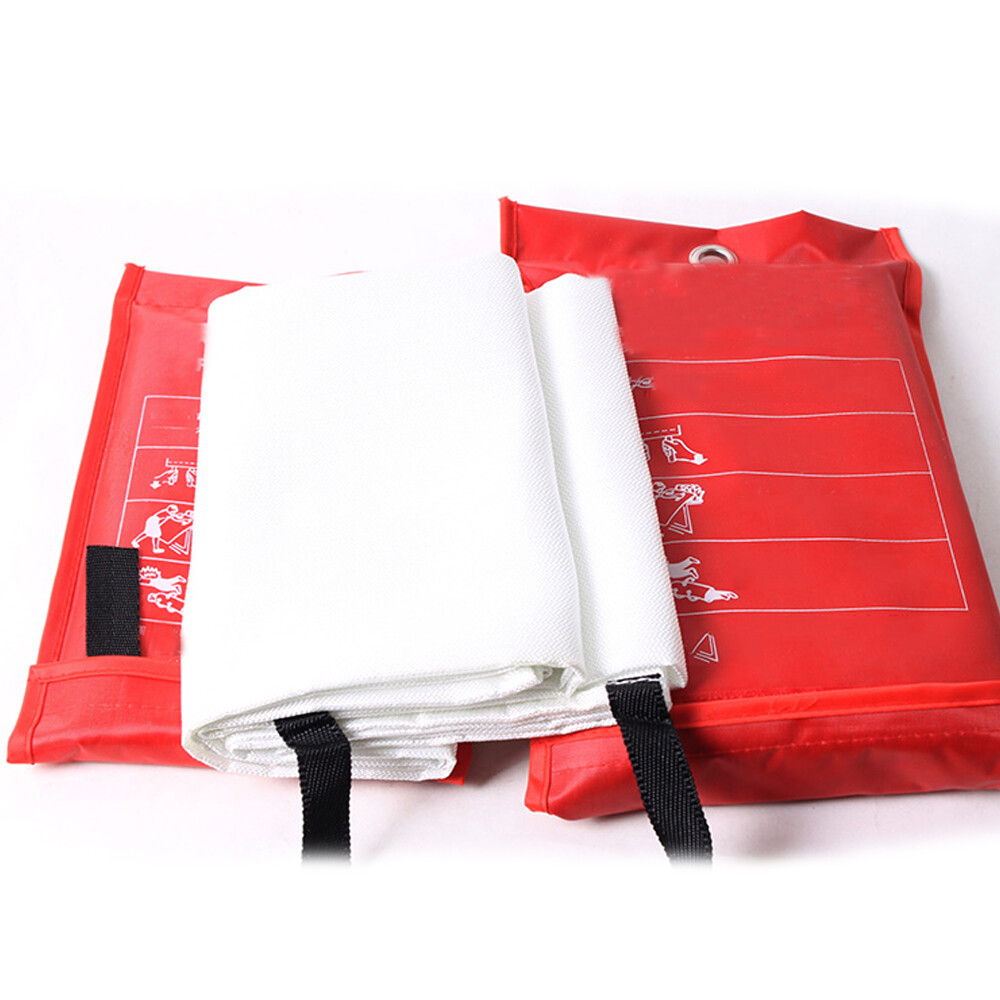 2Pcs Large Fire Blanket Fireproof Kitchen Caravan Emergency Safety Quick Release