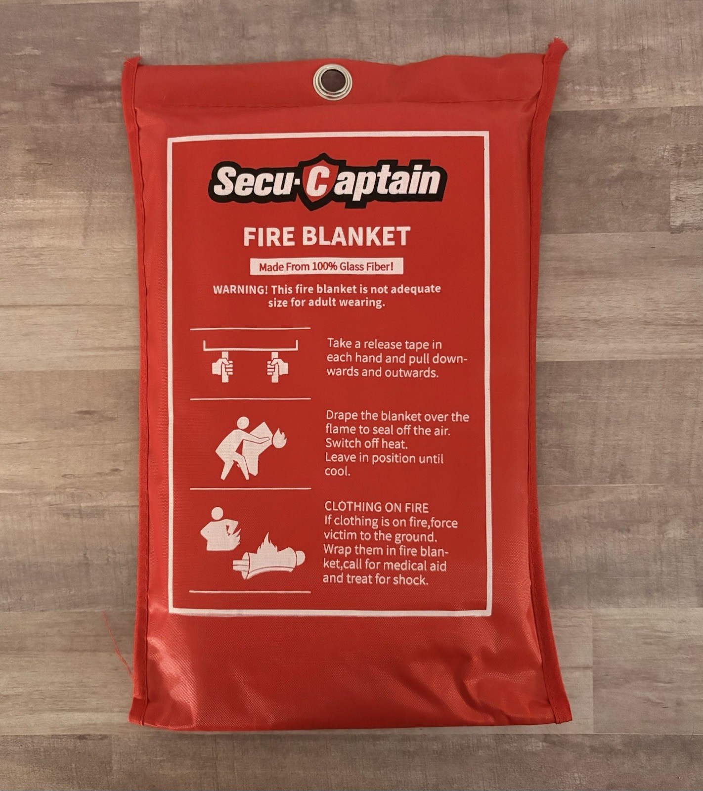 Secu-Captain Fire Blanket CE Standard :EN-1869-2019 Flame Suppression Fiberglass