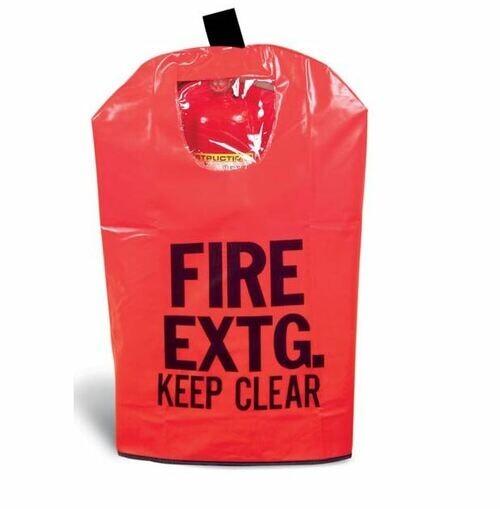 🎯 FIRE EXTINGUISHER COVER W/ Window 20lb. to 30lb ABC CO2 HALOTRON 31 x 16½ x 8