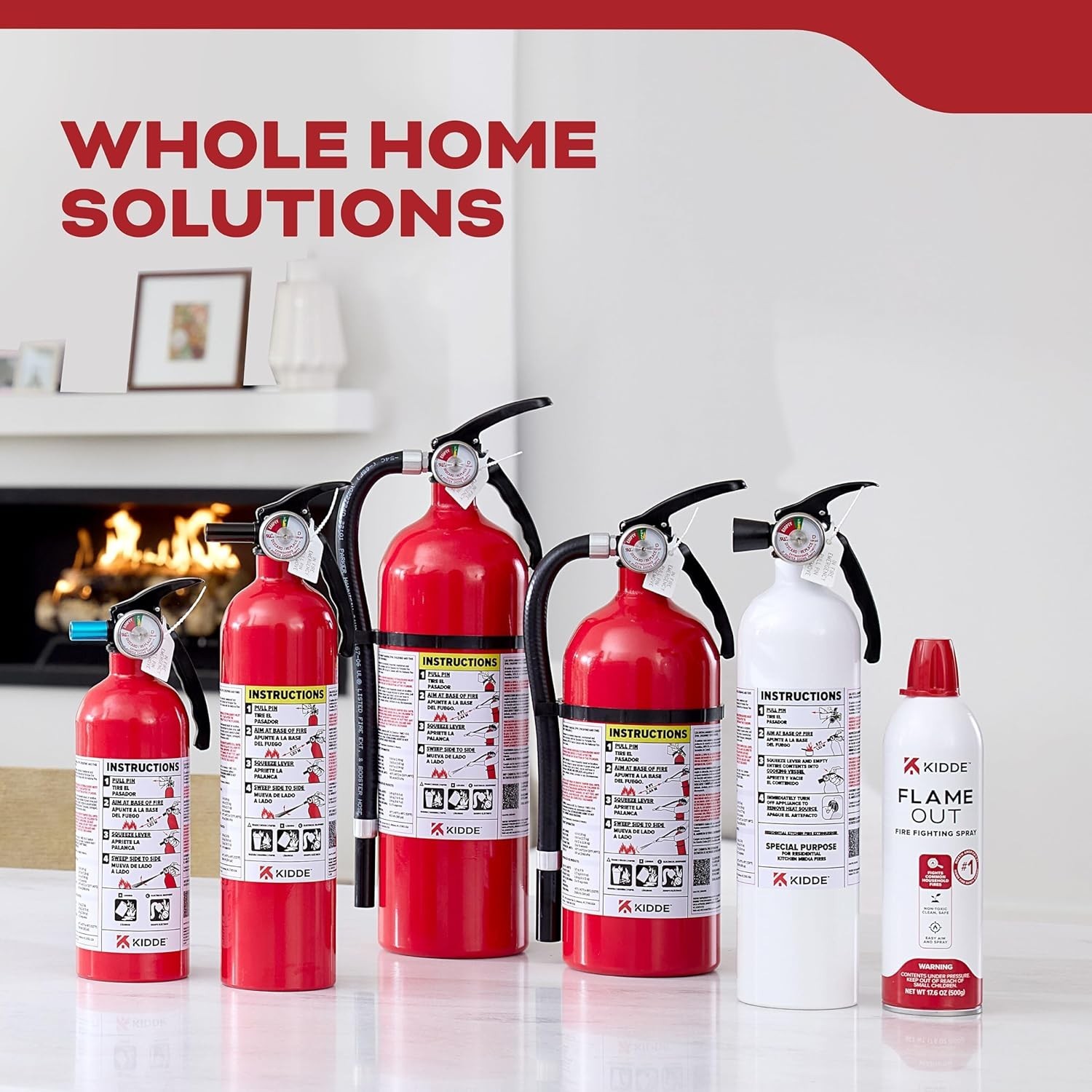 Kidde FA110G Multipurpose Home Fire Extinguisher – 466142MTL