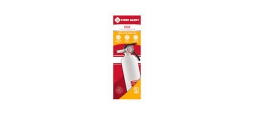 FIRST ALERT REC5 RECHARGEABLE FIRE EXTINGUISHER SODIUM BICARBONATE-White