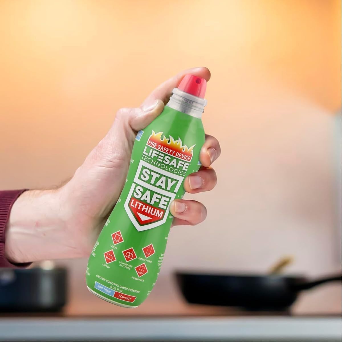 Lithium Fire Extinguishing Spray | Non-Toxic Fluid for Lithium-Ion Battery Fires