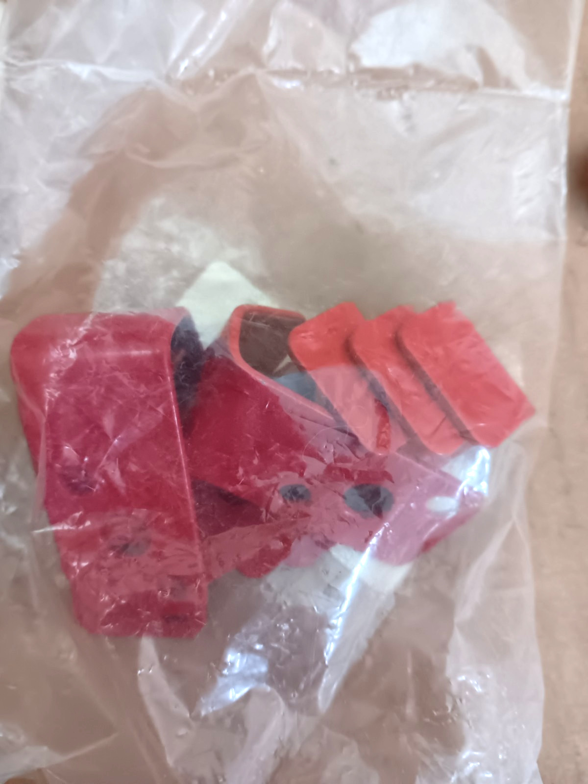 3JMY2 Pack Of 6 2.5 g Wall Mount Extinguisher Brackets Red Lot Of 3