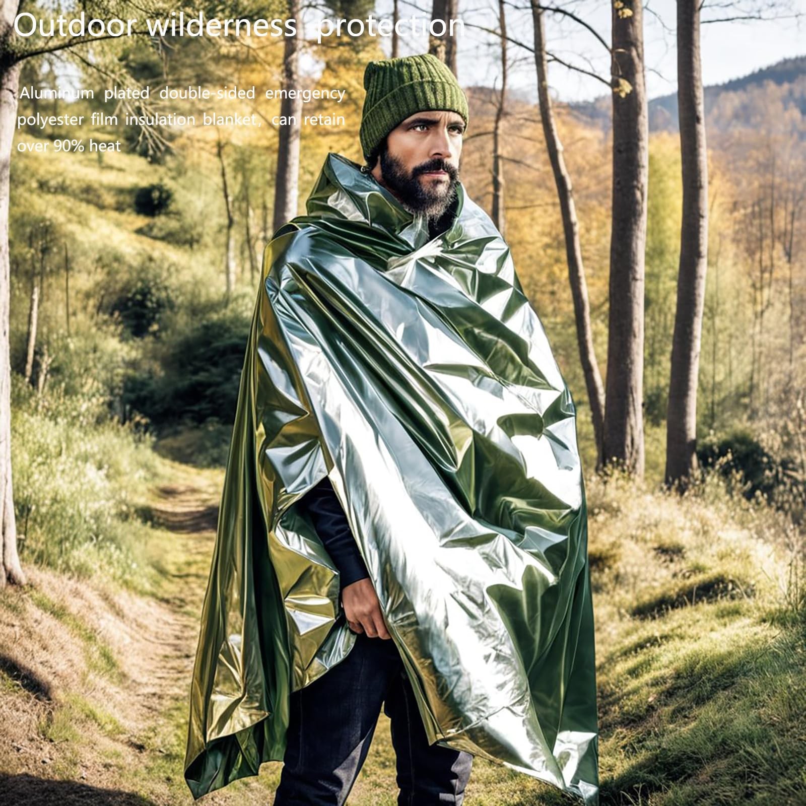 Emergency Mylar Thermal Blankets: Portable Space Blanket, Camping, Bug Out Ba…