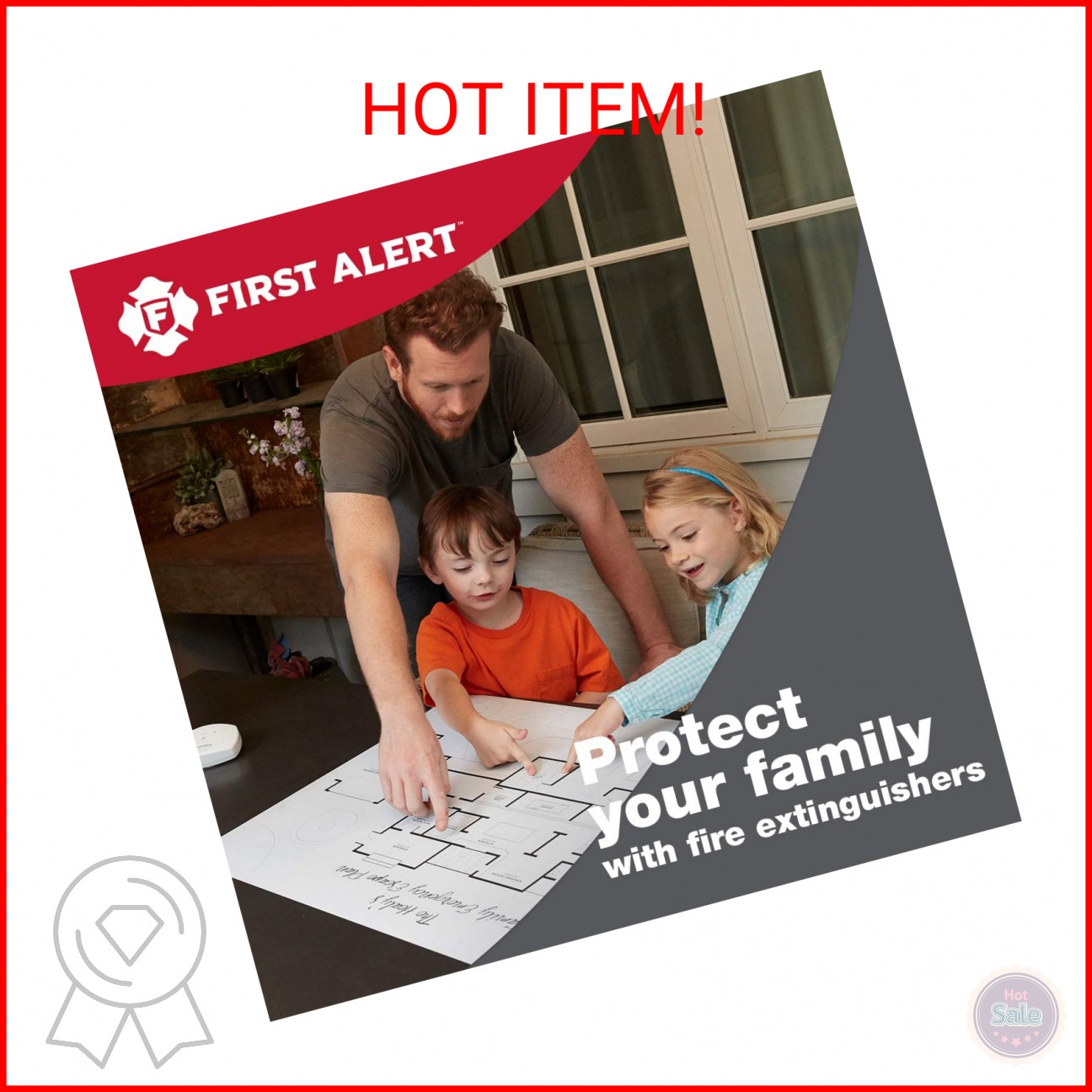 First Alert Fire Extinguisher for Car & Marine Use, UL RATED 10-B:C, AUTOMAR10 F