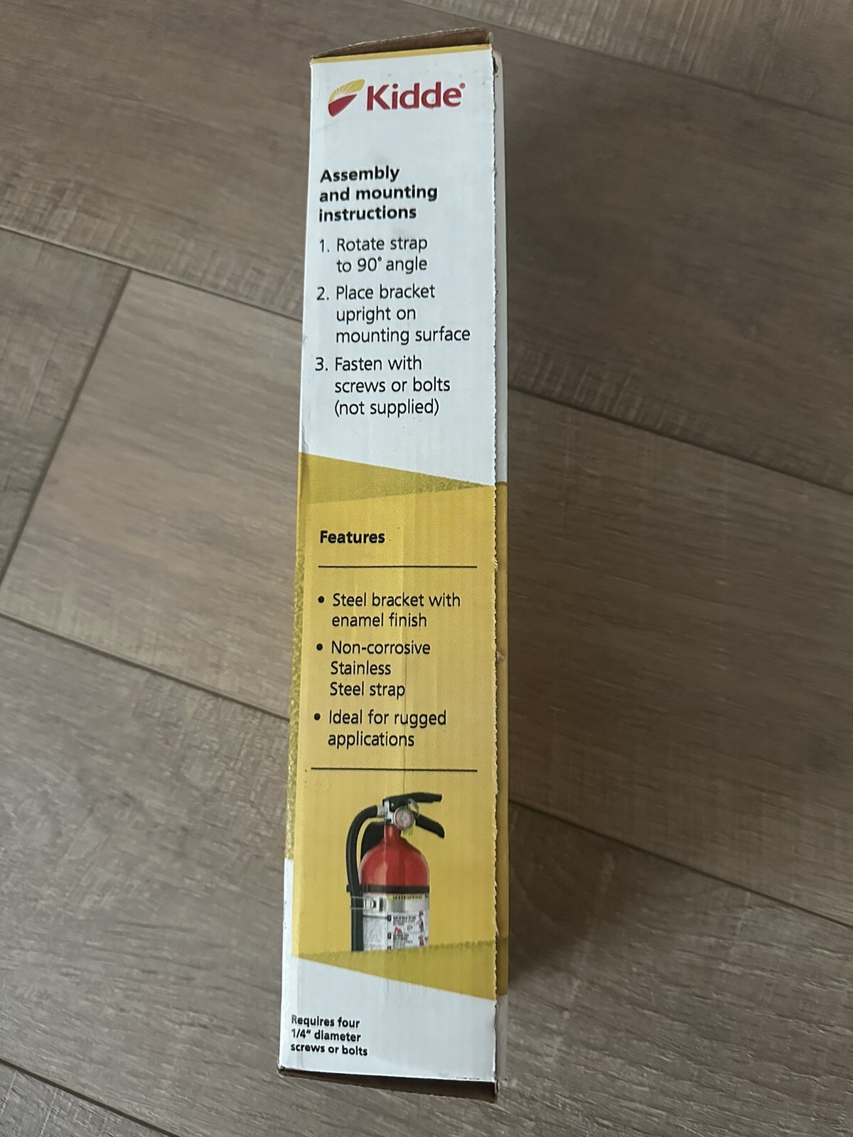Kidde Durable Steel Fire Extinguisher Bracket – 2-A:10-B:C and 3-A:40-B:C – NEW