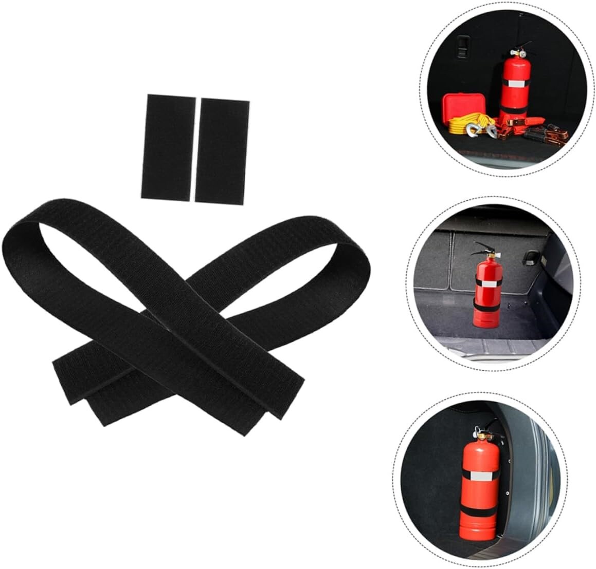 4pcs Fire Extinguisher Fixing Straps Adhesive Fire Extinguisher Strap Car USA