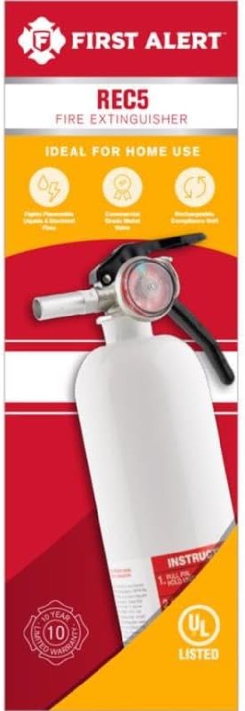 Rechargeable Fire Extinguisher, Corrosion-Resistant – Perfect for Travel Safety