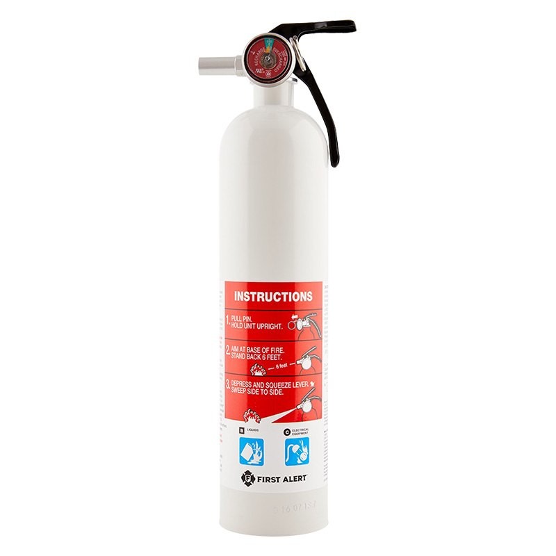 BRK 10-B:C10-B:C 2.4 lb White Rechargeable Fire Extinguisher