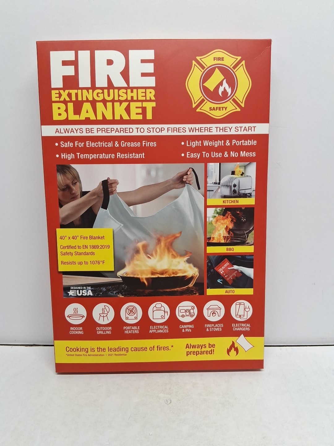 Klear Concepts 40″ X 40″ Fire Extinguisher Blanket 911411