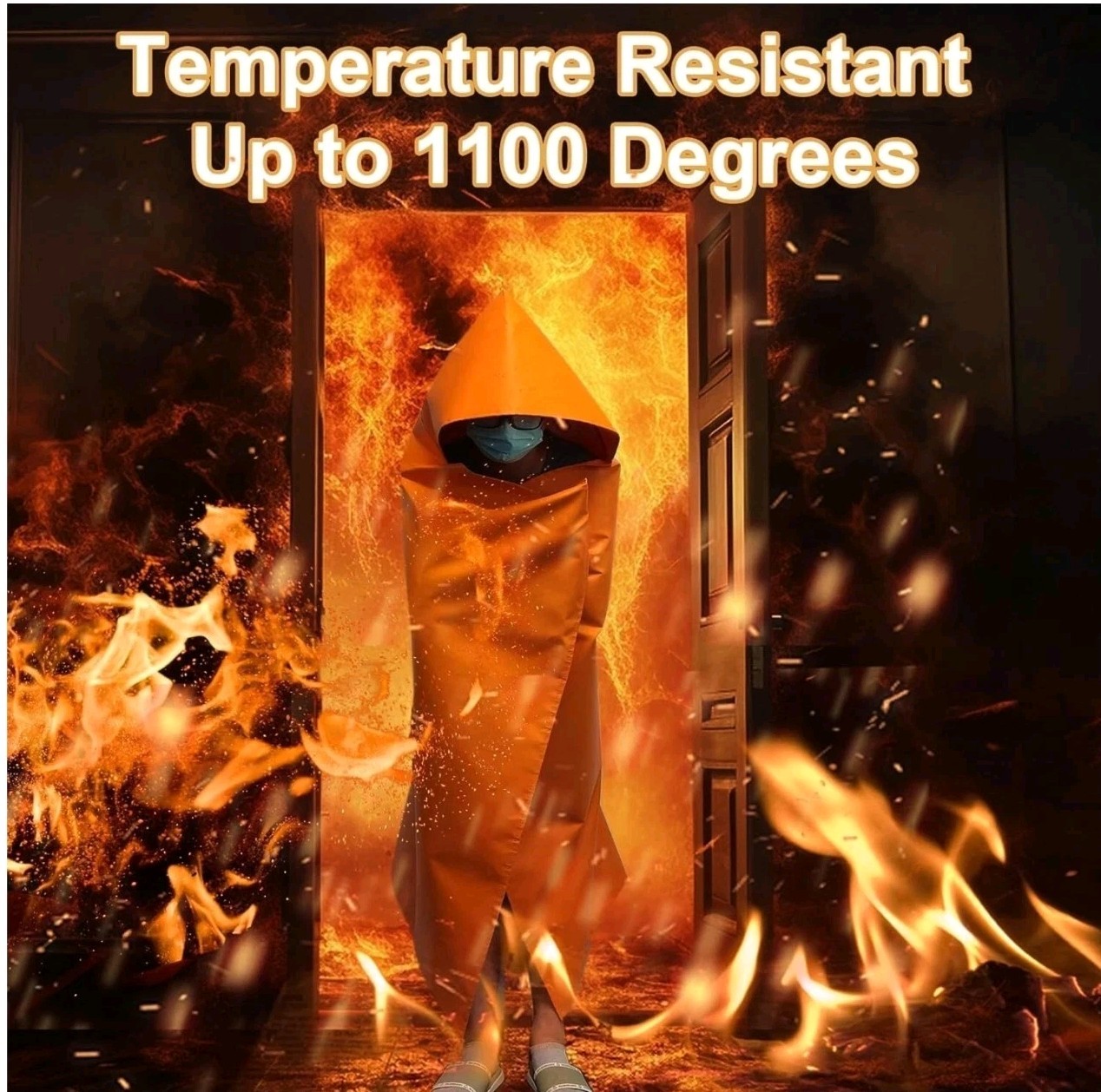 Fireproof Blanket | Fire Cloak | Fireproof Cloak/Cape | Emergency Fire Cape