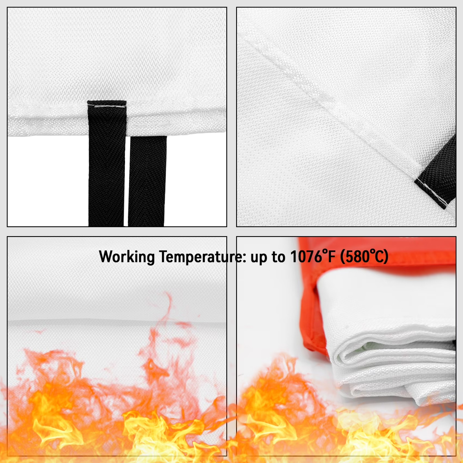 Emergency Fire Blanket Quick Release In Case For Home Office Car- Fast Shipping