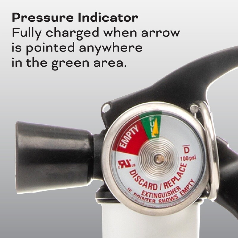 Kitchen Fire Extinguisher UL Listed Rechargeable Non Toxic 2.5 lb Safety Pin New