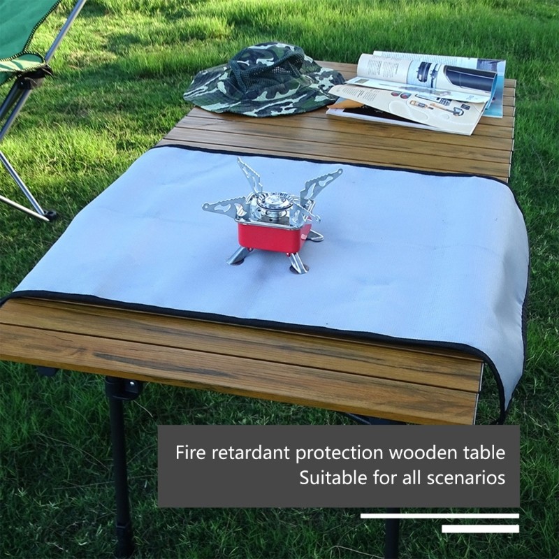 Oilproof Fireplaces Protective Mats Fireproofs Camping Heavy Type Grills Mats