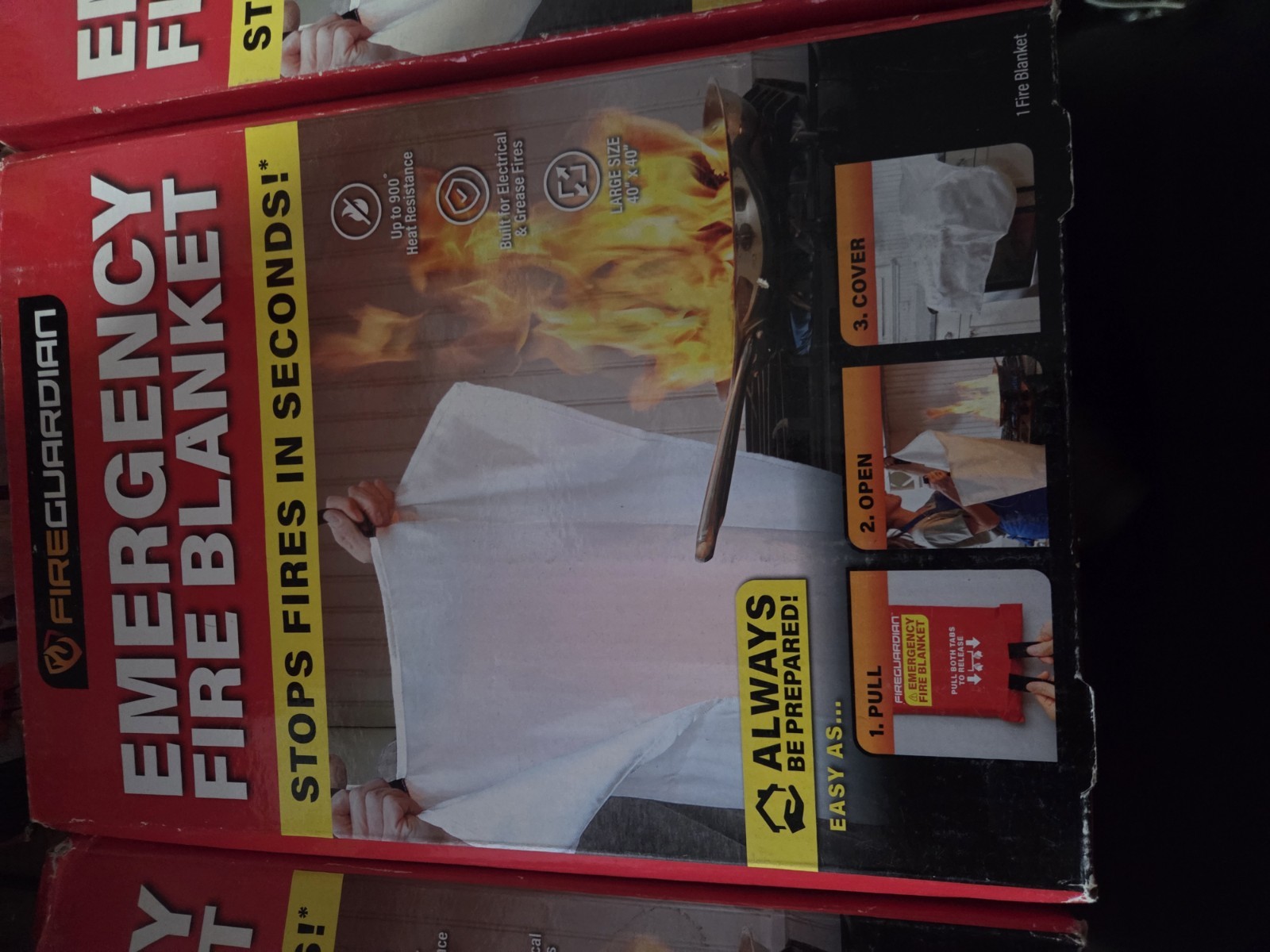 Emergency Fire Blanket . 5 Boxes Deal