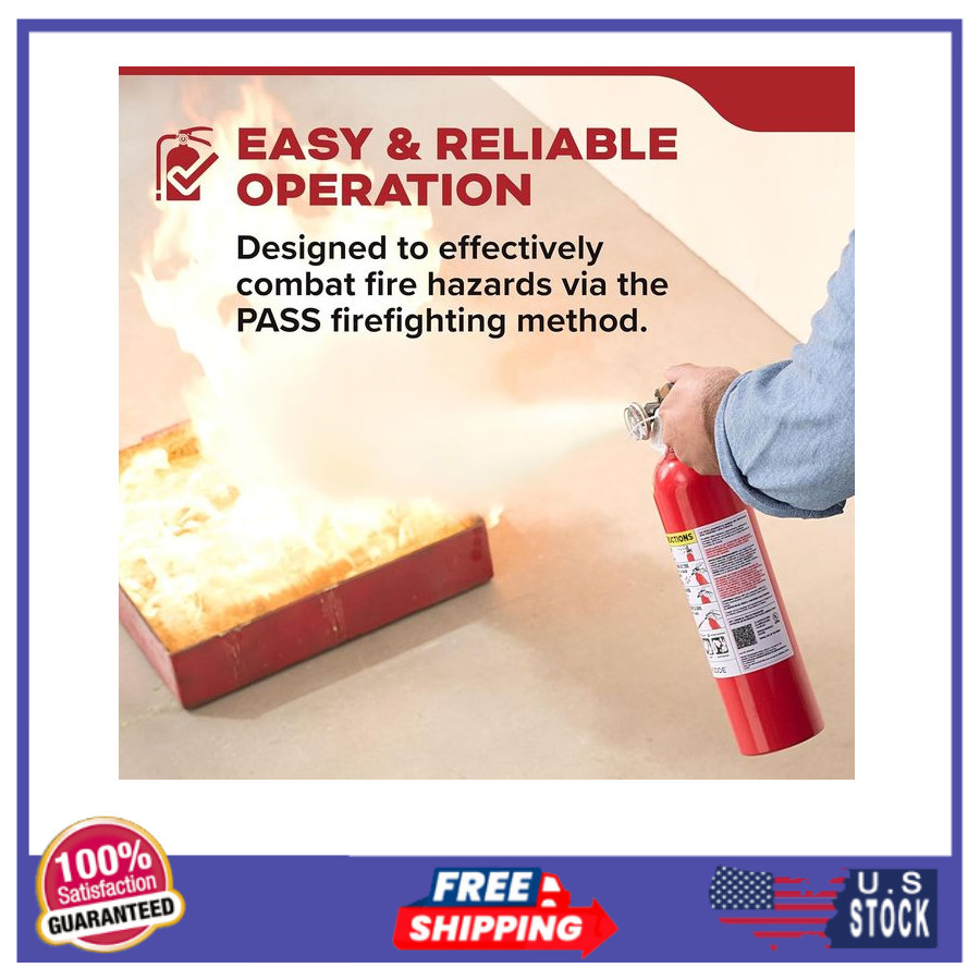 Kidde Fire Extinguisher, 1-A:10-B:C, Dry Chemical, 2-Pack, Red, Mounting Bracket