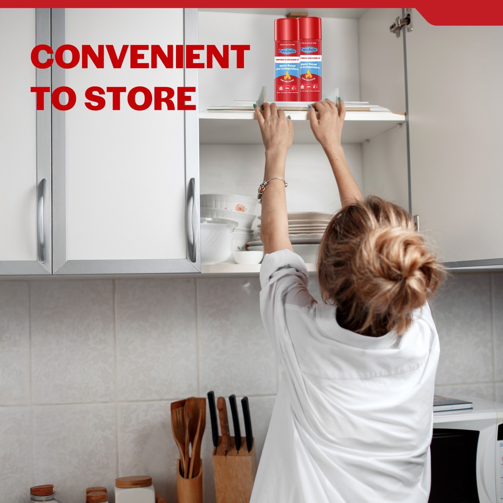 3 Pack Small Fire Extinguisher Portable for Kitchen Home Car Fast Response Spray