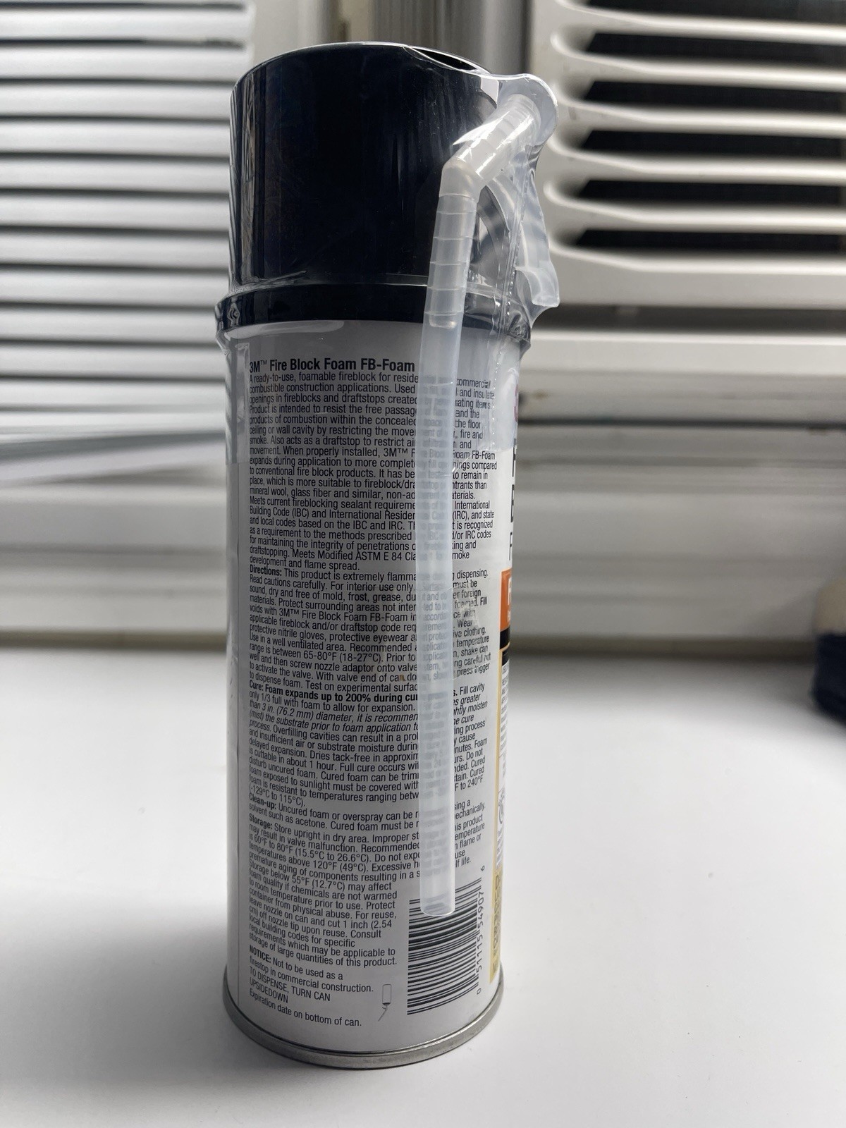 3M Fire Stop Block Spray Foam 12 Fl Oz Orange FB Polyurethane Sealant