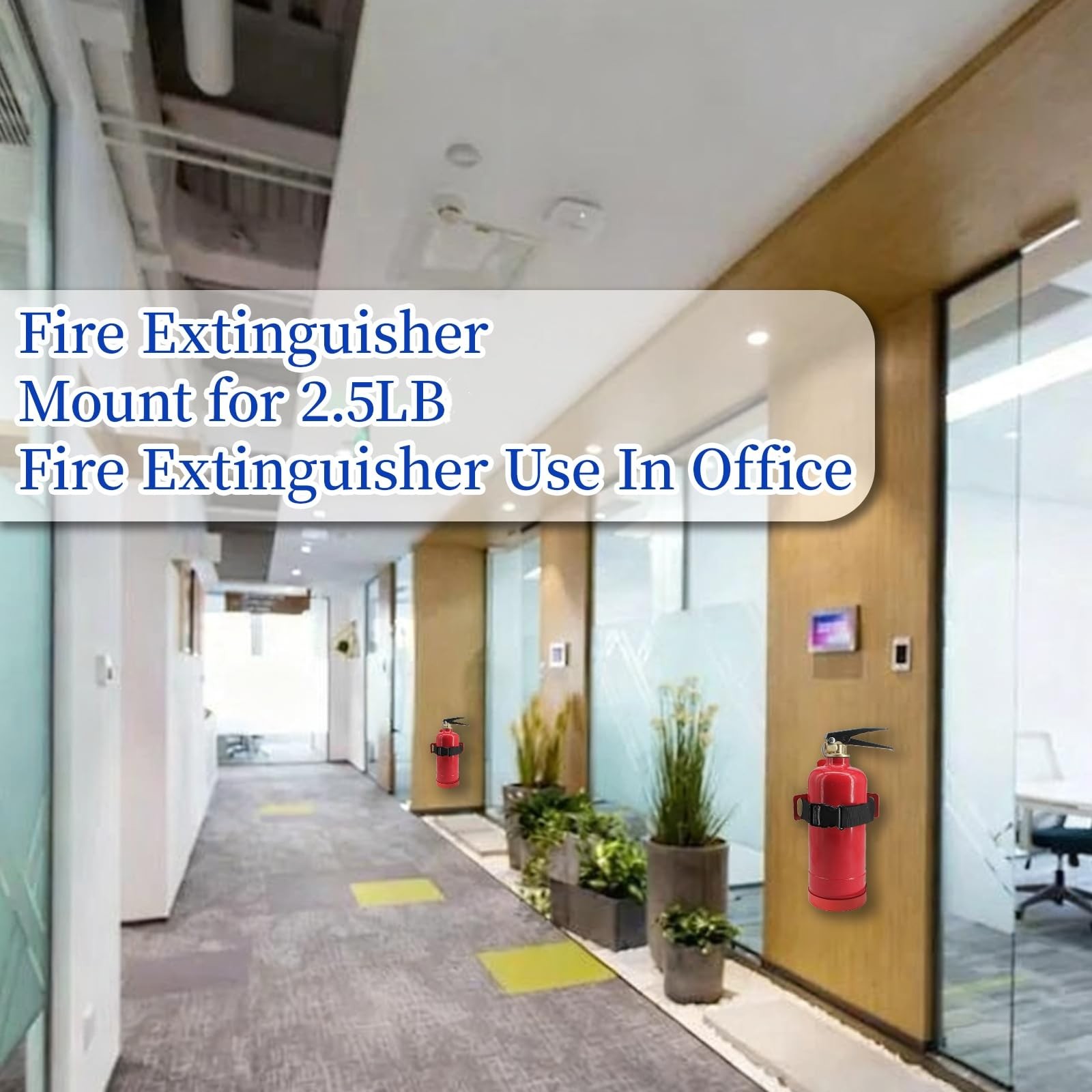 Fire Extinguisher Mount Bracket Wall Hook Holder Hanger for 2.5 LBS Home