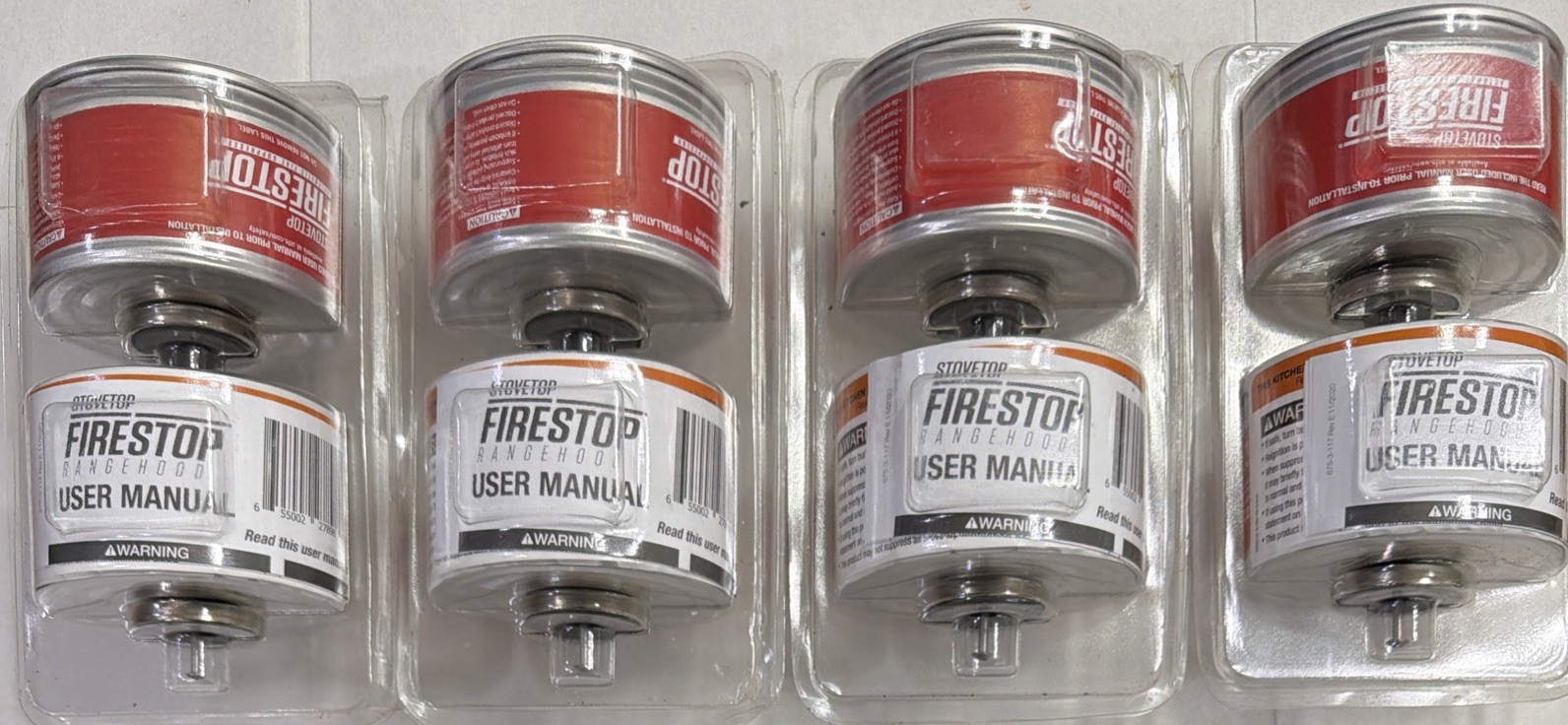 NEW – StoveTop FireStop 675-3 RangeHood Fire Suppressor 8 Pack – April 2027