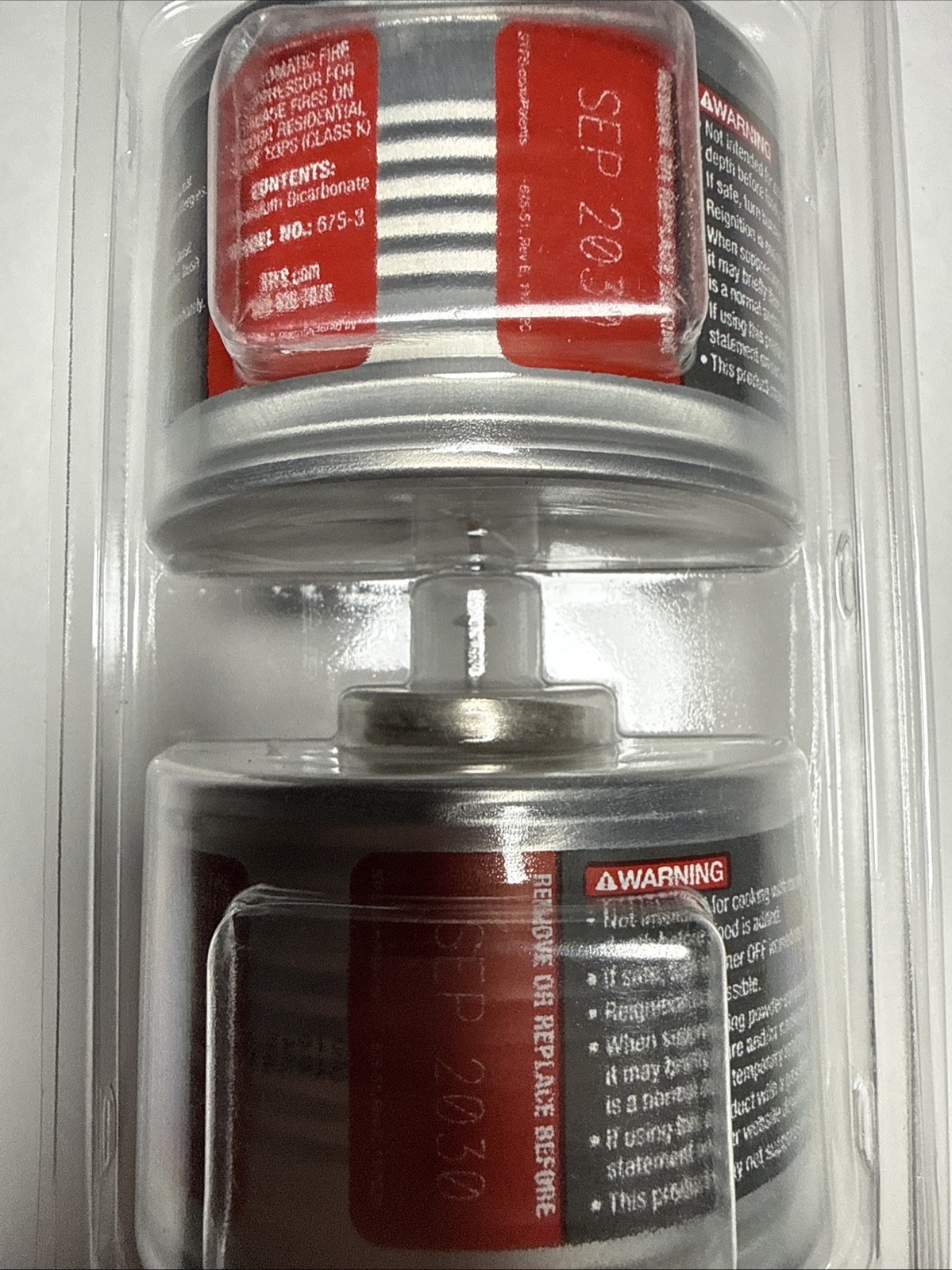 (2 Pack) Stovetop Firestop 675-3 Range Hood Fire Extinguisher EXP 09/2030 FO20