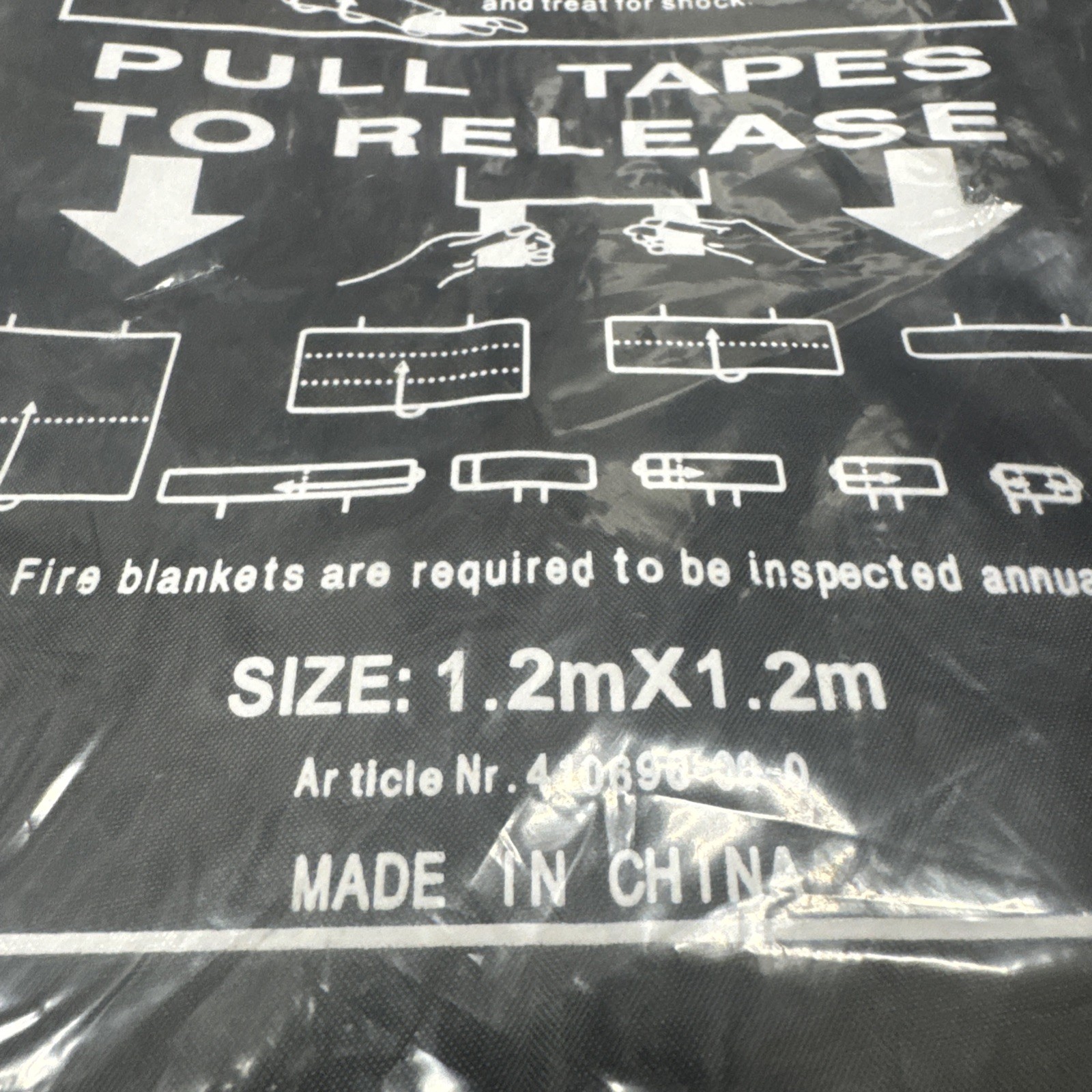 Large Fire Blanket Fireproof For Home Kitchen Office Car Emergency Safety