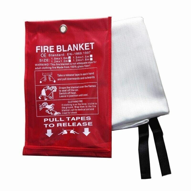 2-10PCS FIRE BLANKET Fiberglass Hero Emergency Home Retardant Prepared 39”x39”
