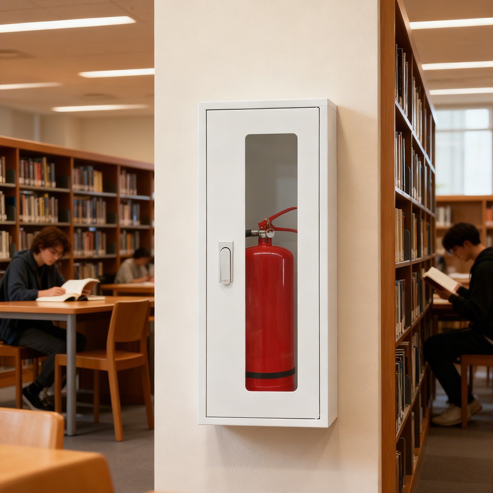Wall Mounted Fire Extinguisher Cabinet Heavy Duty Holder For Fire Safety Storage
