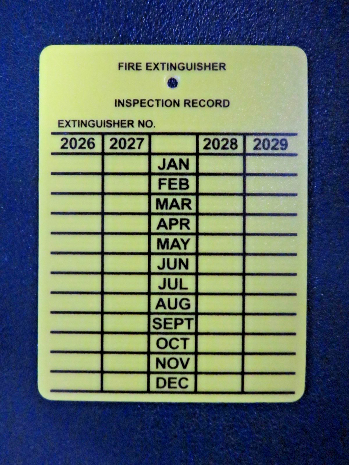 🔥🧯200-PLASTIC FIRE EXTINGUISHER 4-YEAR INSPECTION TAGS 2024-2025-2026-2027🔥🧯