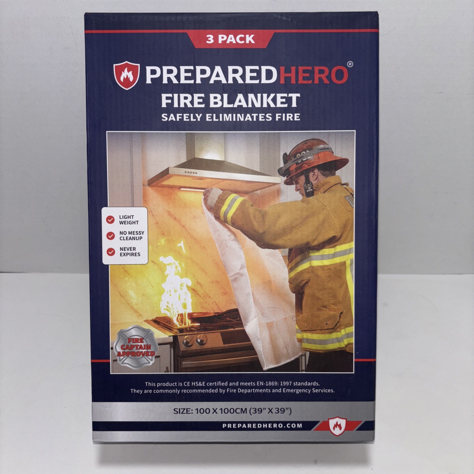 Fire Blanket 3-Pack