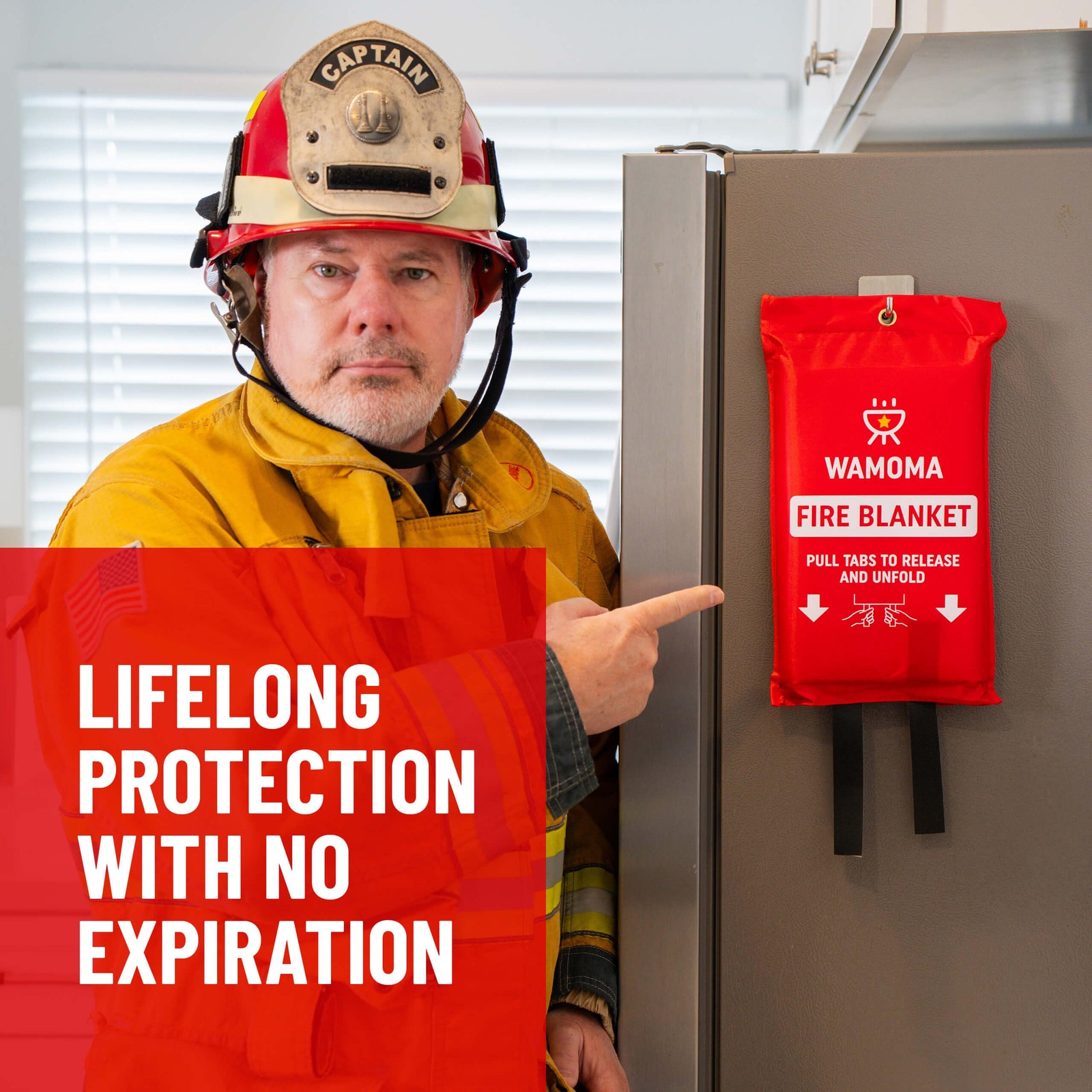 Fire Suppression Blanket – Waterproof, Oil-Resistant, Fiberglass Fire Blanket…