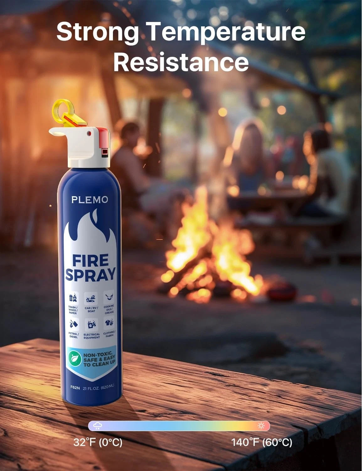 3 pk. Fire Extinguisher for Home, Compact Fire Extinguisher 620ml Fire Spray