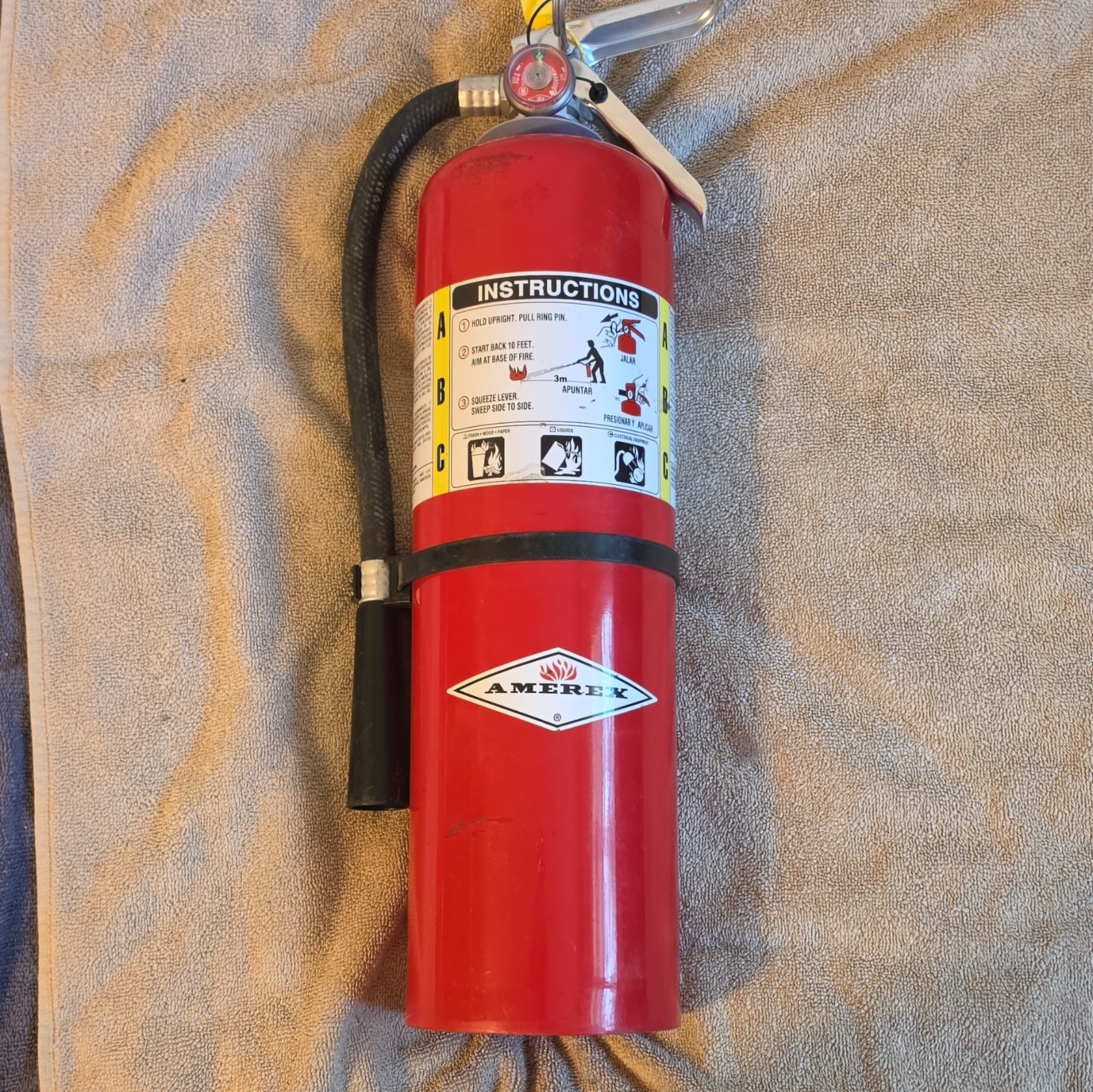 Amerex B456 10 lb ABC Dry Chemical Fire Extinguisher UL Listed Exp 2012