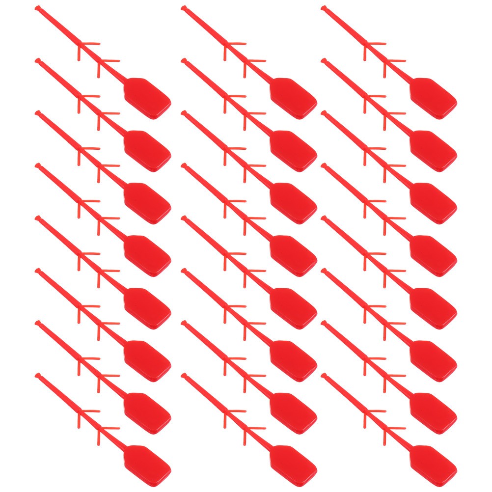 100Pcs Self Locking Plastic Fire Seal Pull Pins Red Tamper Evident Safety Tags