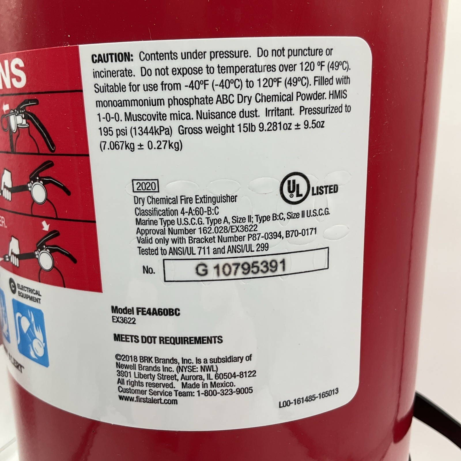 NEW First Alert PRO10 Fire Extinguisher Commercial Grade