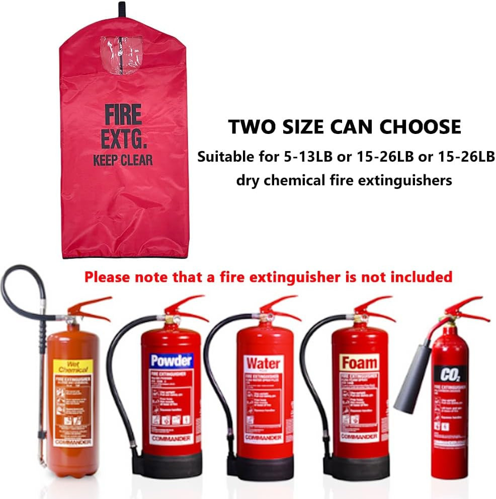Fire Extinguisher Cover, Heavy Duty Fire Protective Sleeve from Scuffs & Scra…