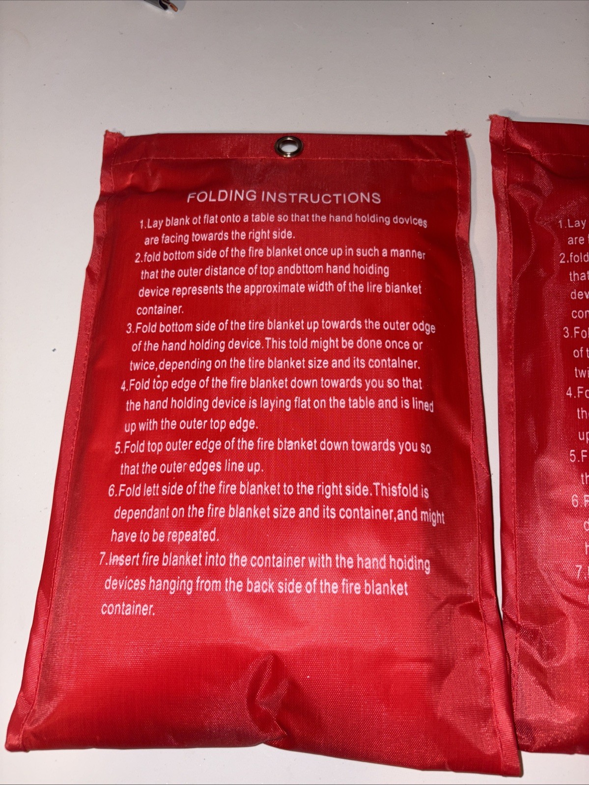 2 Fire Blankets, Fiberglass Emergency Blanket for Home, Kitchen, Office