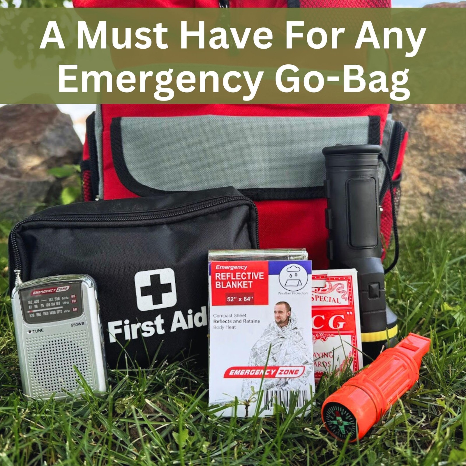 [1 Pack] Thermal Reflective Emergency Blanket 52”x84” | Emergency Mylar Blank…