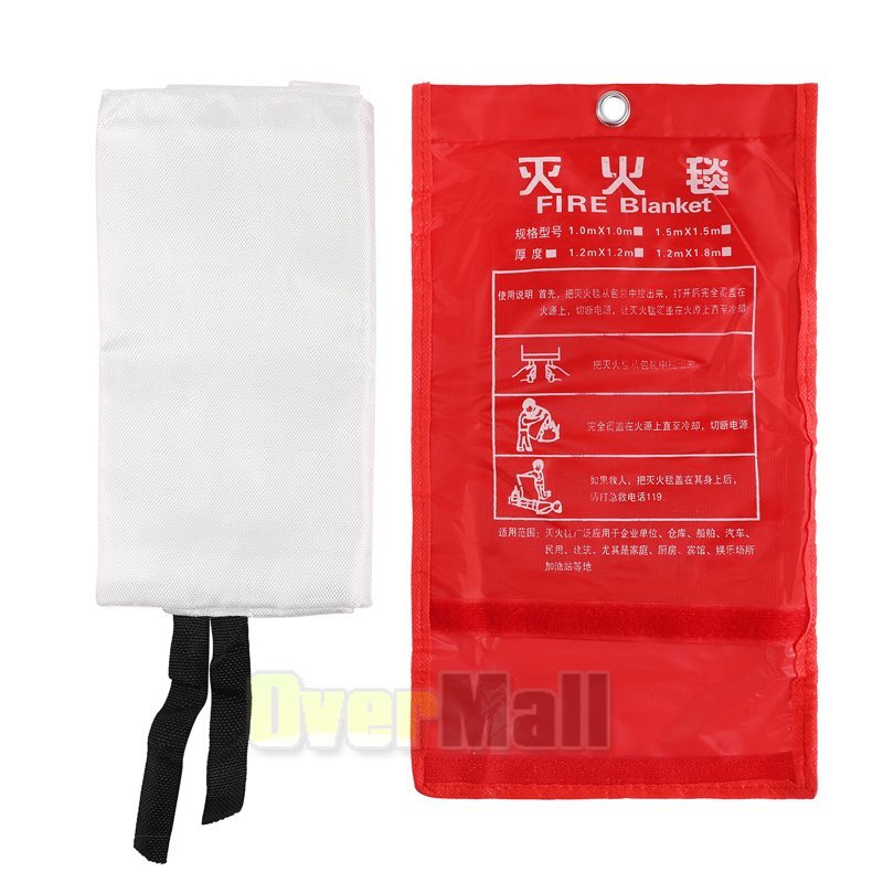 Fire Blanket – XX-Large Fiberglass Fire Blanket Fire Kitchen Prepared 59”x59”