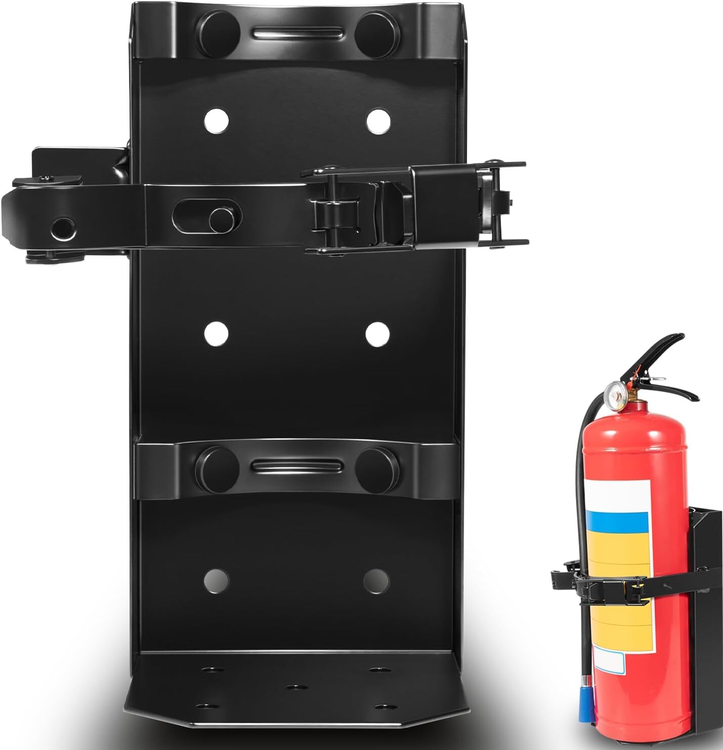 Heavy Duty Vehicle Bracket,Fire Extinguisher Brackets & Mounts-St12 Steel Black