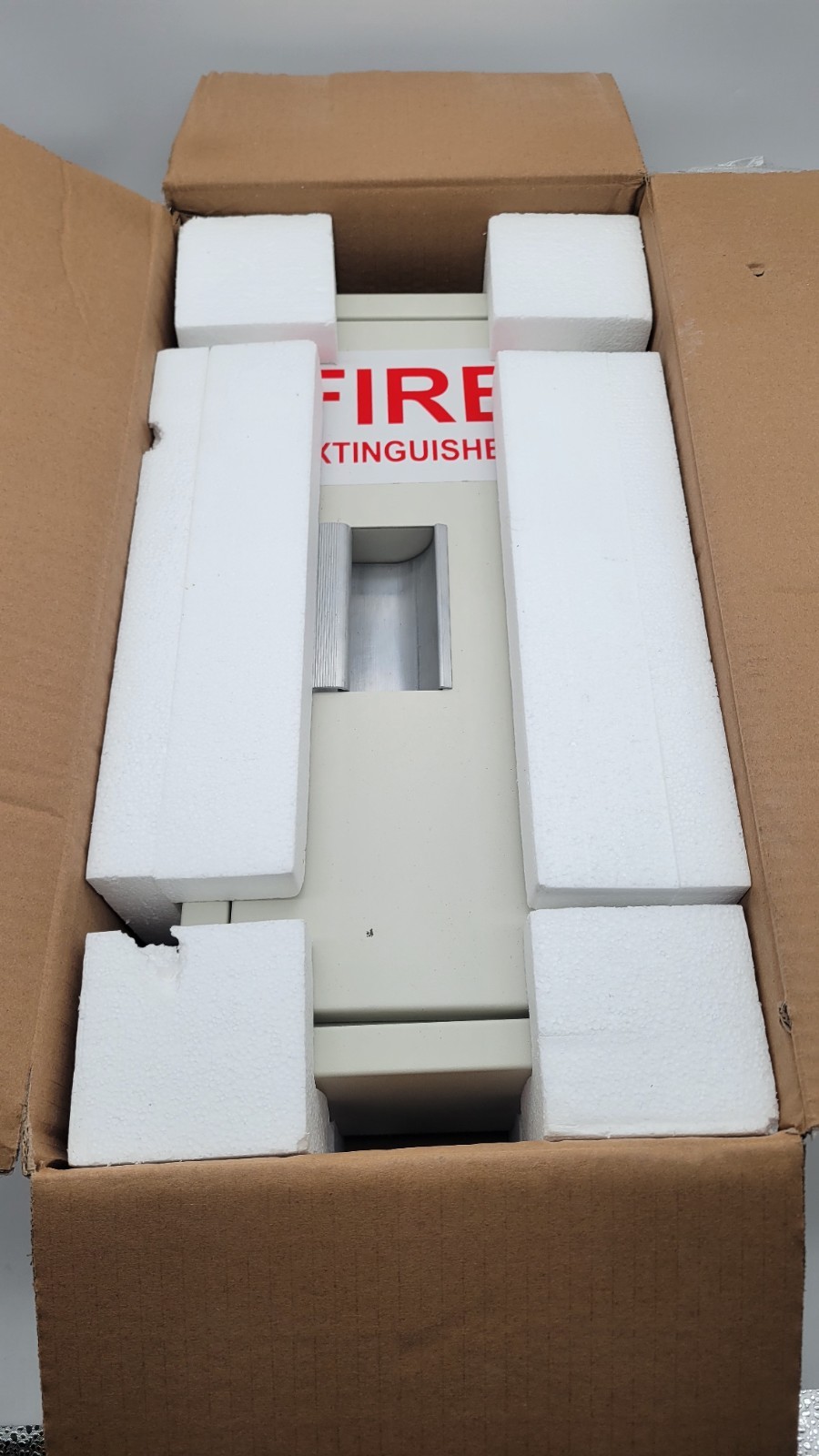 GRAINGER APPROVED 35GX42 Fire Extinguisher Cabinet, 5Lb Magnet Lock Steel 35GX42