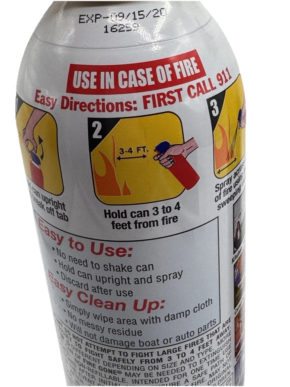 2 Pack Max Pro Fire Gone Suppressant/Extinguisher 16 oz. ea EXPIRED 2020