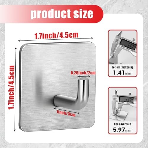 Emergency Fire Blanket Wall Hooks 3 Pack Stainless