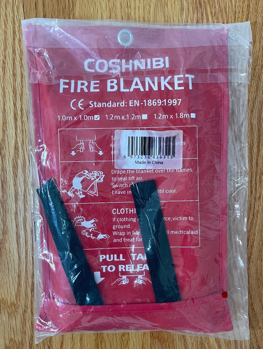 Emergency Fire Blanket for Home & Kitchen – High Heat Resistant Fire Suppress…