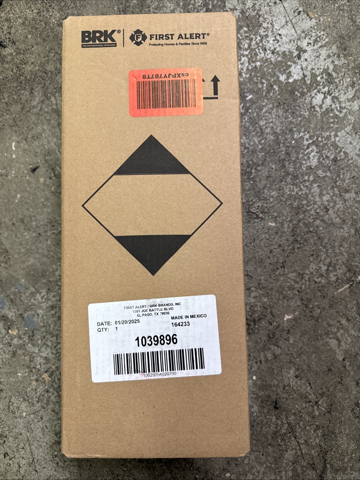 First Alert Brk 1039896 Fire Extinguisher Manufacture Date, January 20, 2025