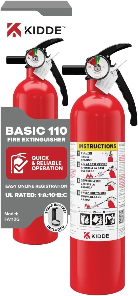 Kidde FA110G Multi Purpose Fire Extinguisher 2 PACK NEW
